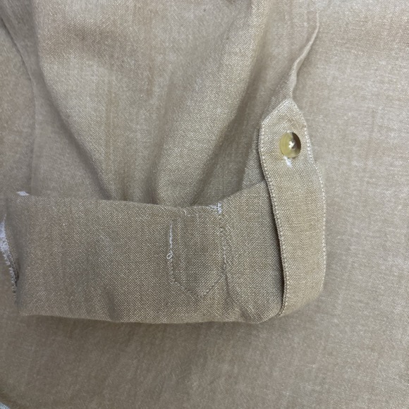 Country Store Women's Tan Button Up Shirt Embroidered Pumpkins Fall Size 2X - Picture 11 of 15